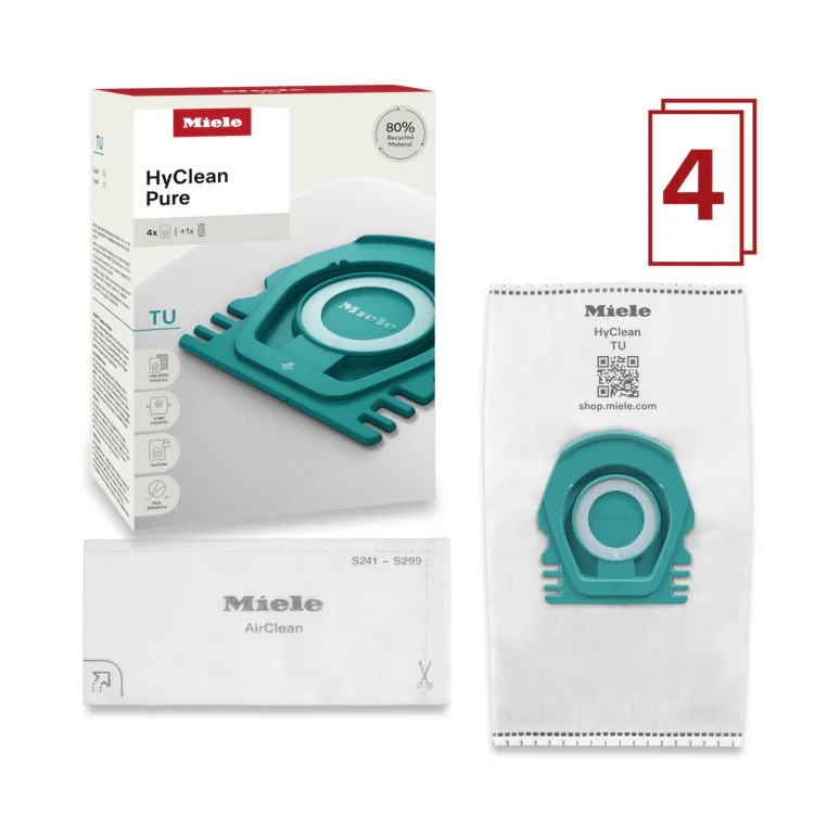 Miele HyClean Pure TU Vacuum Cleaner Bags 4pk - Image 2