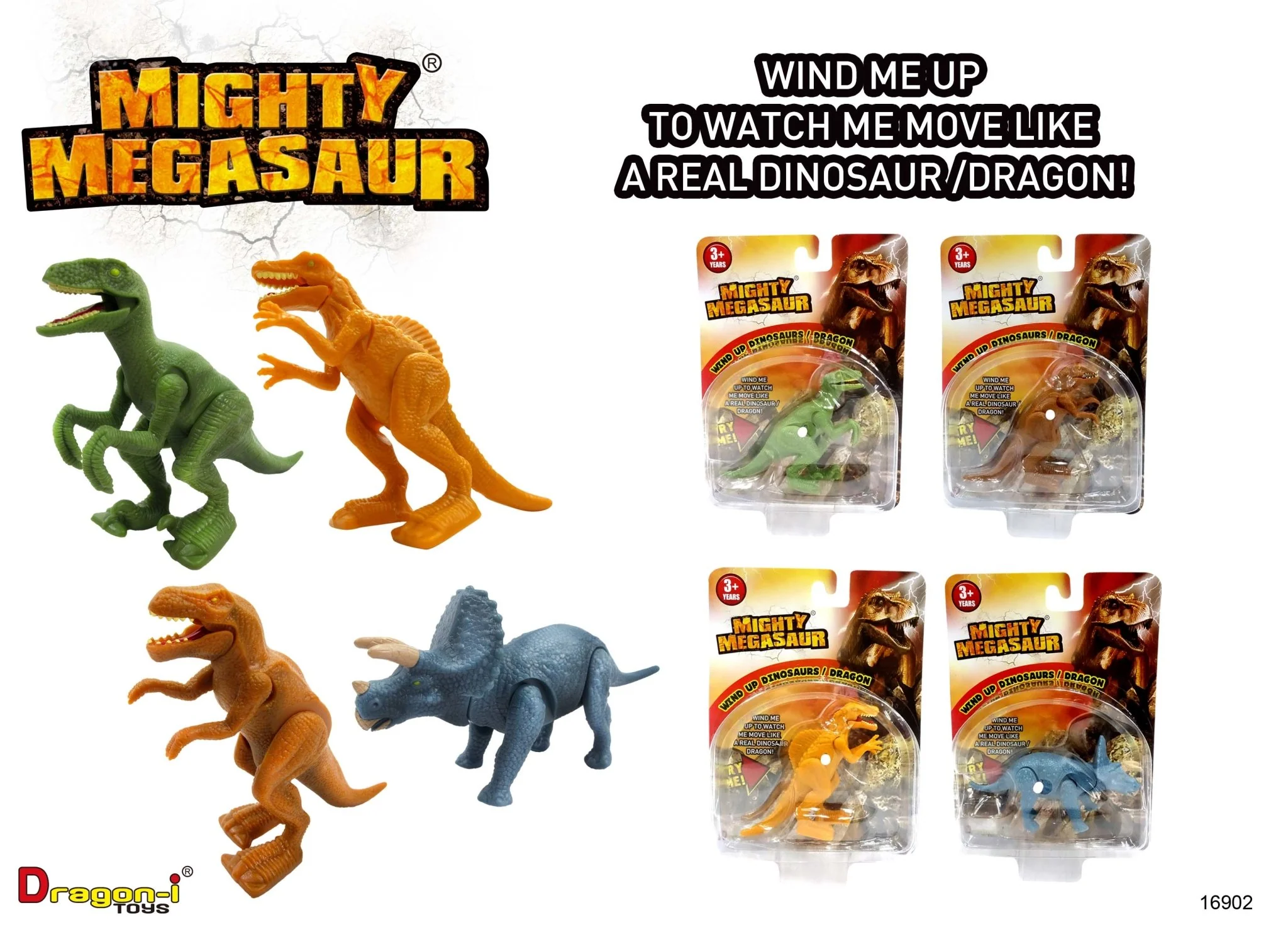 Mighty Megasaur Wind Ups Assorted Styles