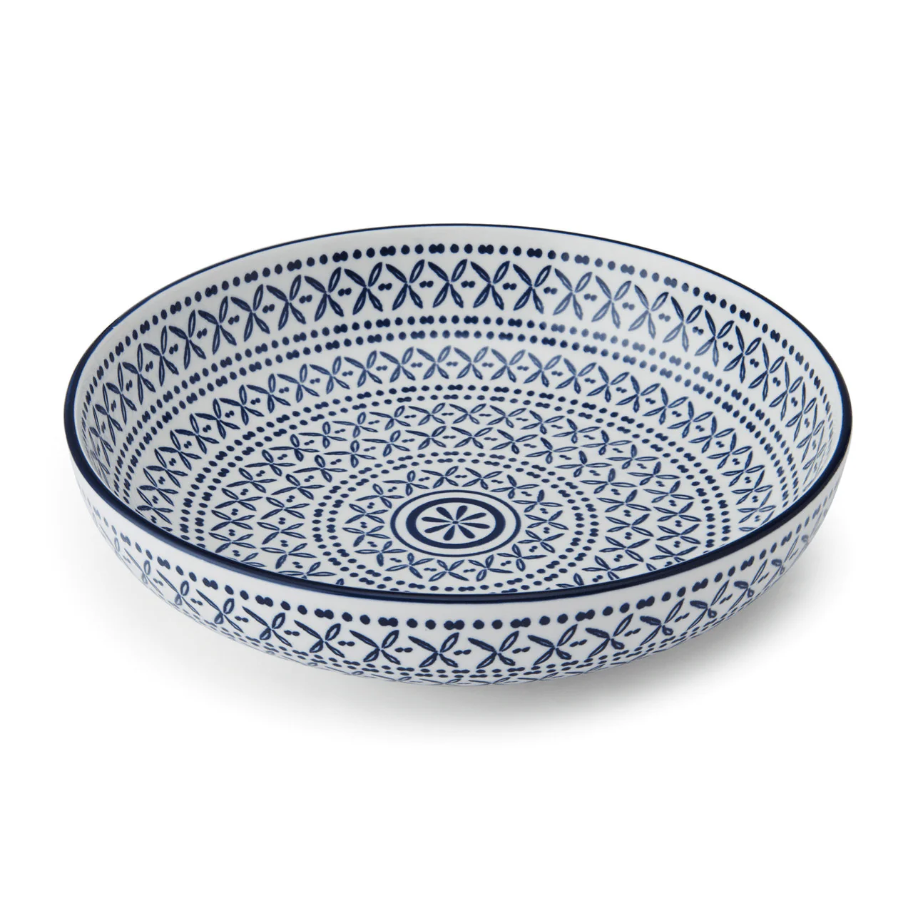 Mikasa Blue Mediterranean Stoneware Bowl, 21 cm