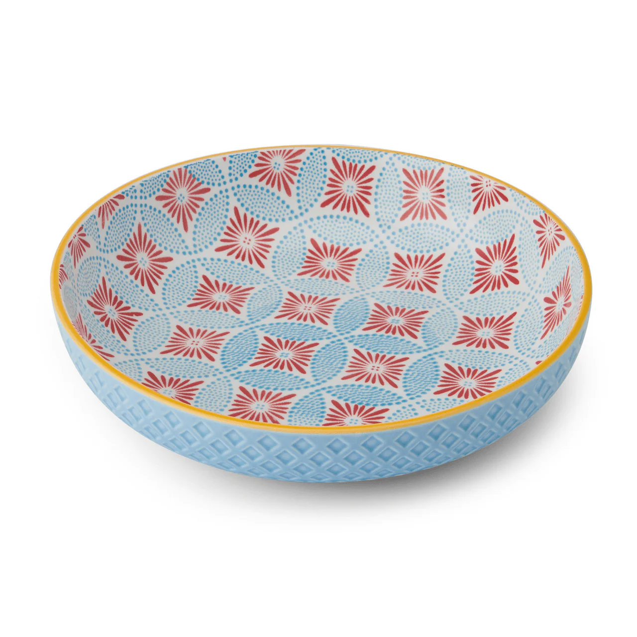 Mikasa Blue Mosaic Stoneware Bowl, 21cm