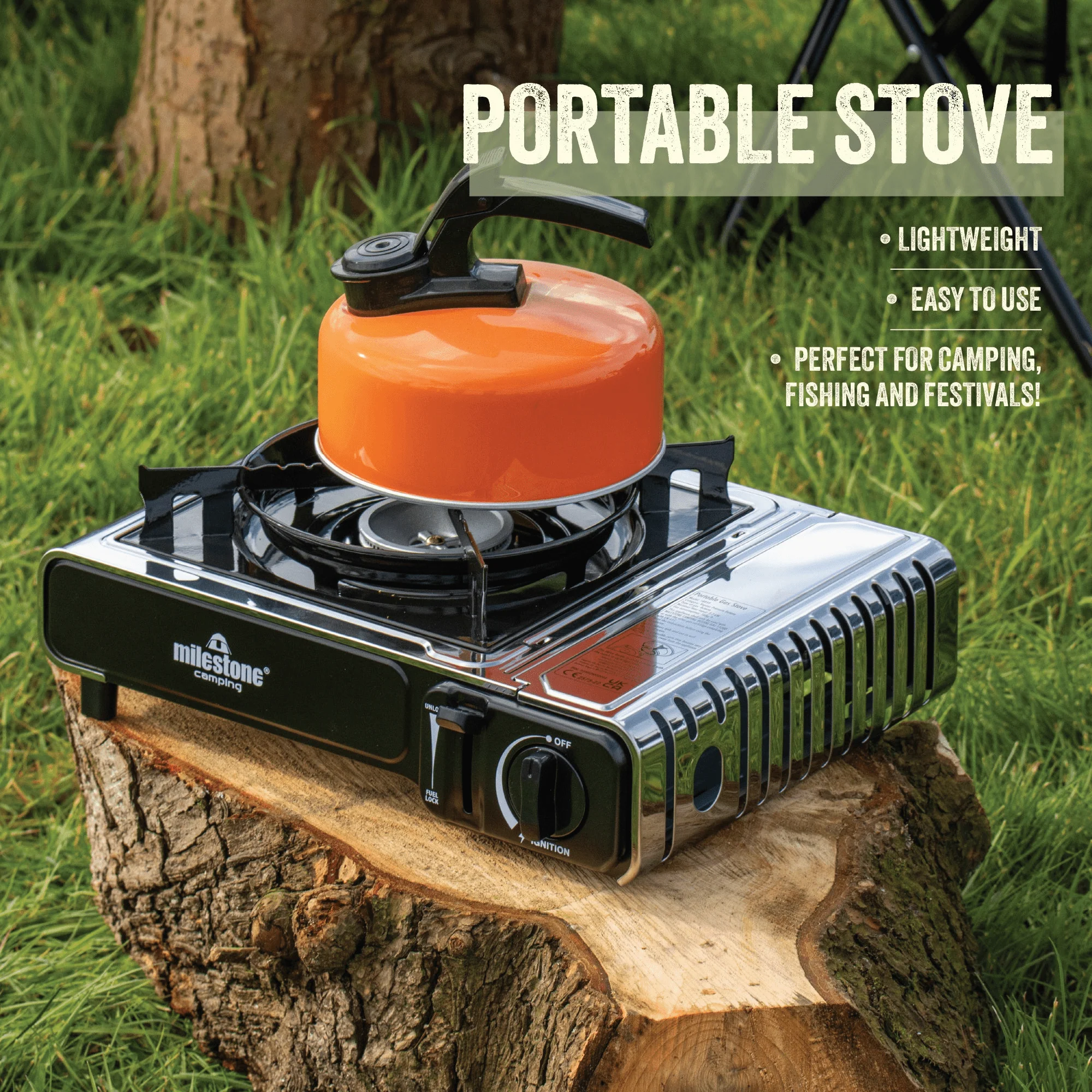 Milestone Portable Gas Camping Stove - Image 4