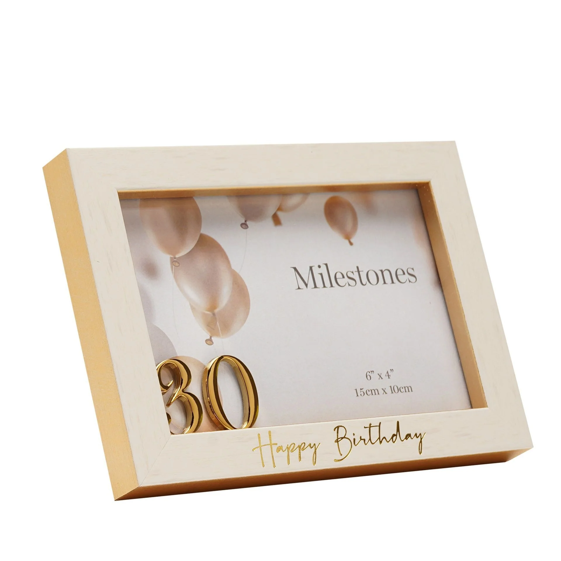 Milestones 3D Number Frame 6" x 4" – 30
