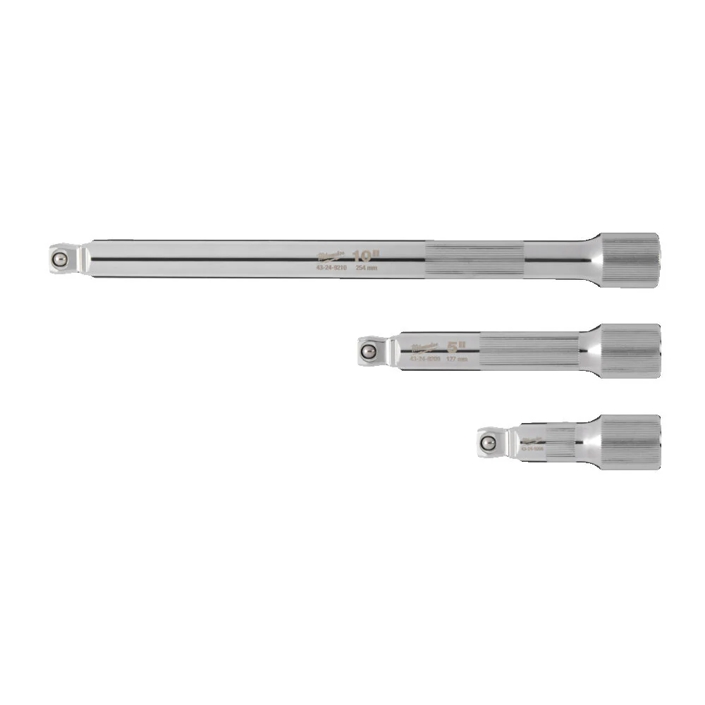 Milwaukee 1/2in Drive Wobble Extension Set 3pc 4932480642