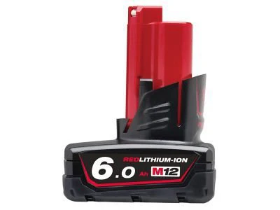Milwaukee M12 B6 REDLITHIUM-ION Battery Pack 12 Volt 6.0Ah Li-Ion - Image 2