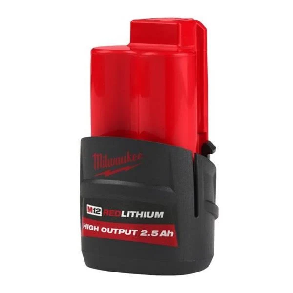 Milwaukee M12 HB2.5 High Output Battery 12V 2.5Ah 4932480164