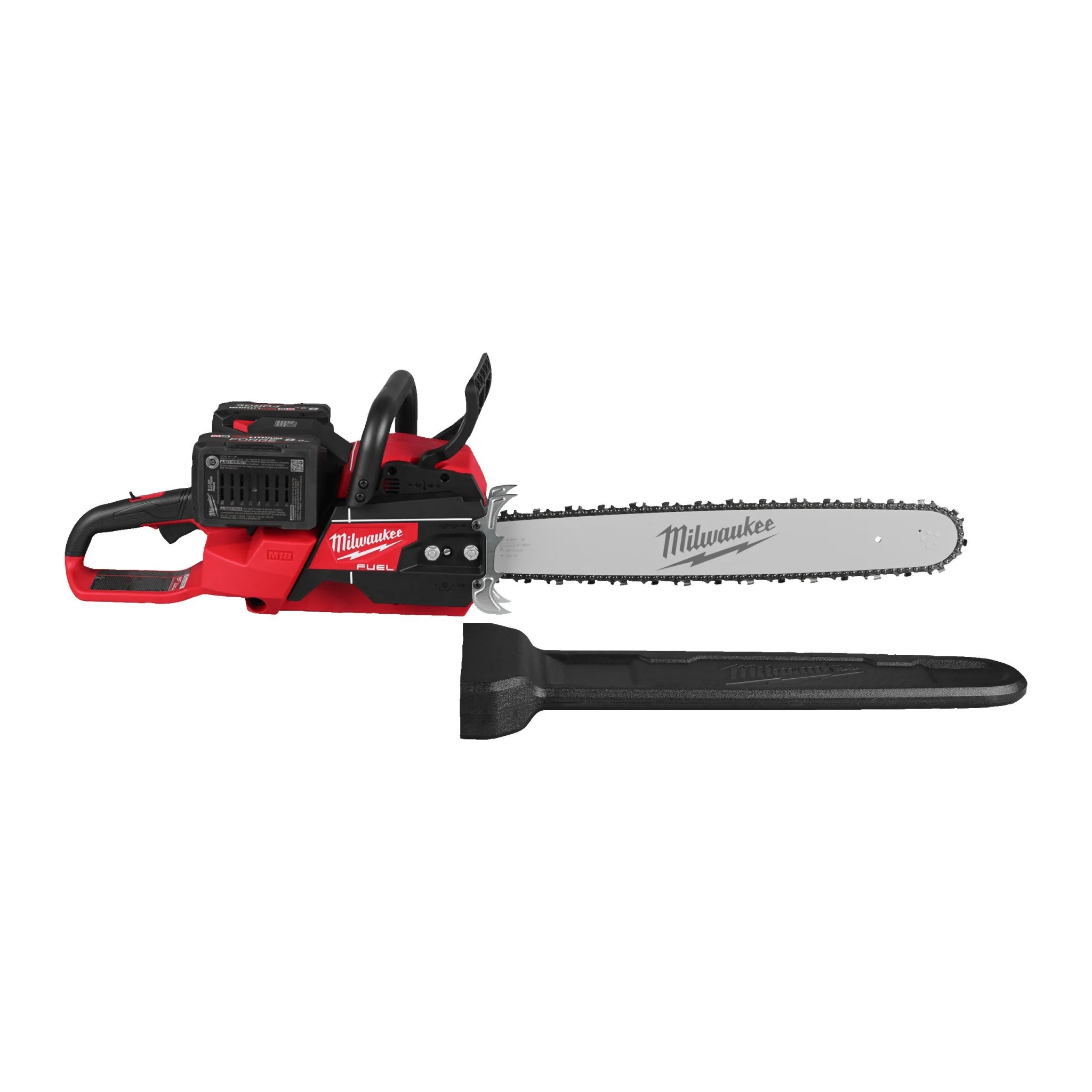 Milwaukee M18 F2CHS50-802 FUEL™ 50cm Dual Battery Chainsaw with 2 x 8Ah Batteries & Charger - Image 2