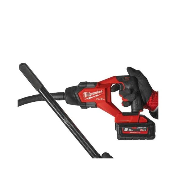Milwaukee M18 FUEL Needle Concrete Vibrator 2.4m Whip, 1x5.5Ah batteries | 18FCVN24-551 - Image 2