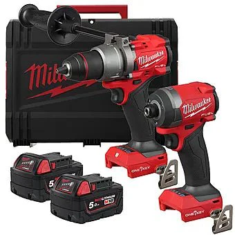 Milwaukee M18 ONEPP2A3-502X 18V FUEL ONE-KEY PowerPack Twinpack with 5.0Ah Batteries 4933493245