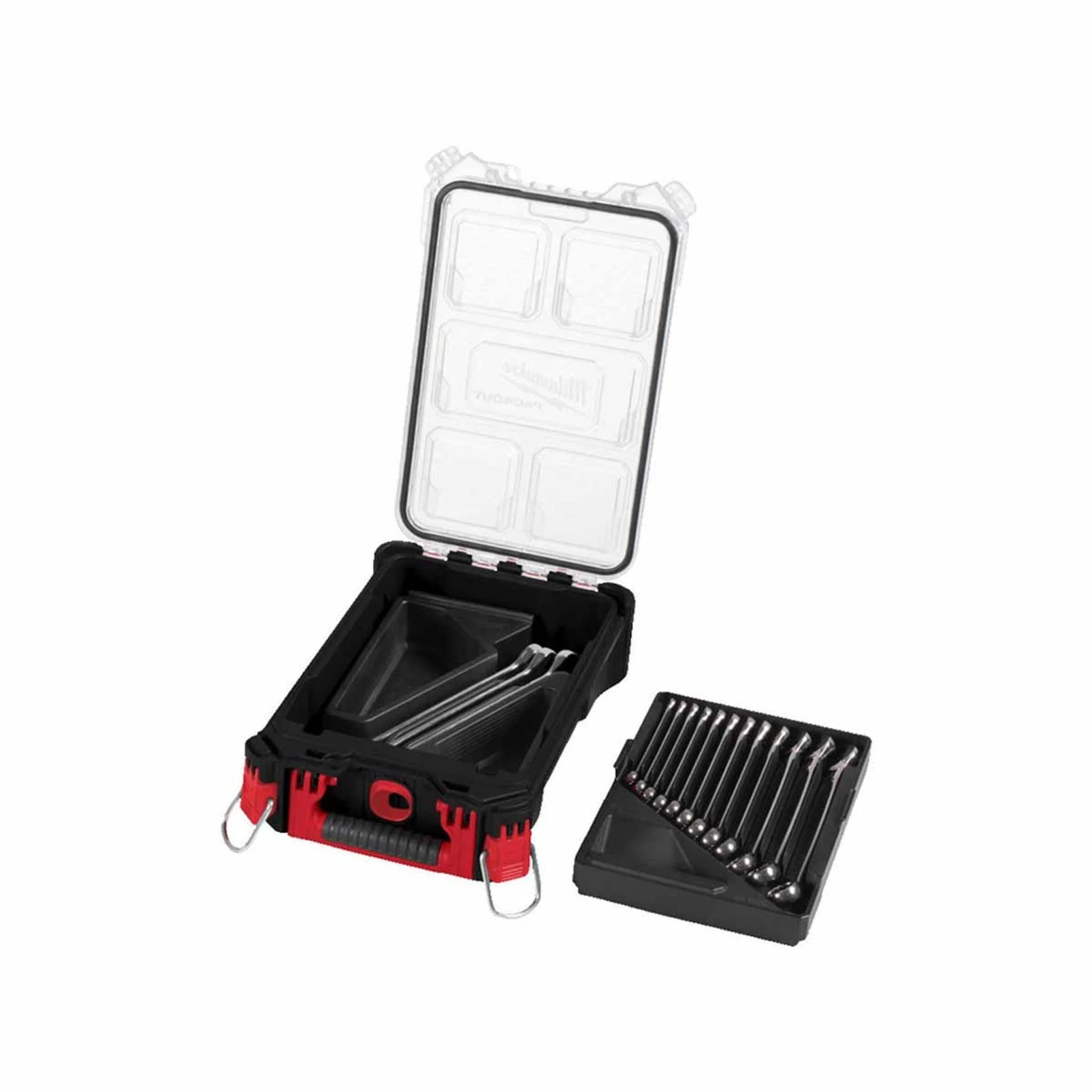 Milwaukee Max Bite Combination Spanner Set with Packout Slim Organiser (15 Pieces) 4932498141