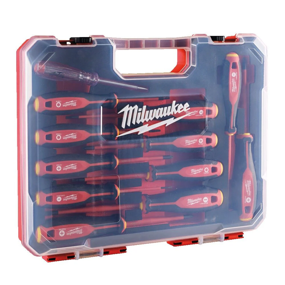 Milwaukee VDE Insulated Screwdriver Set 12pc 4932479095