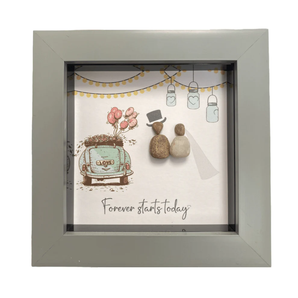 Mini Pebble Art Forever Starts Today - Grey