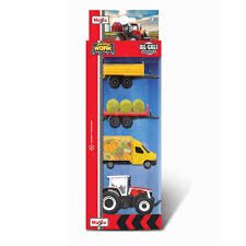 Mini Working Machines - 4 Pack Of Tractors Massey Fergusson