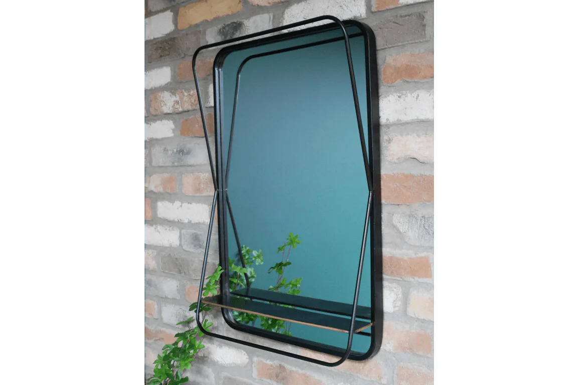 Mirror With Shelf Rectangular 70cm - Image 2