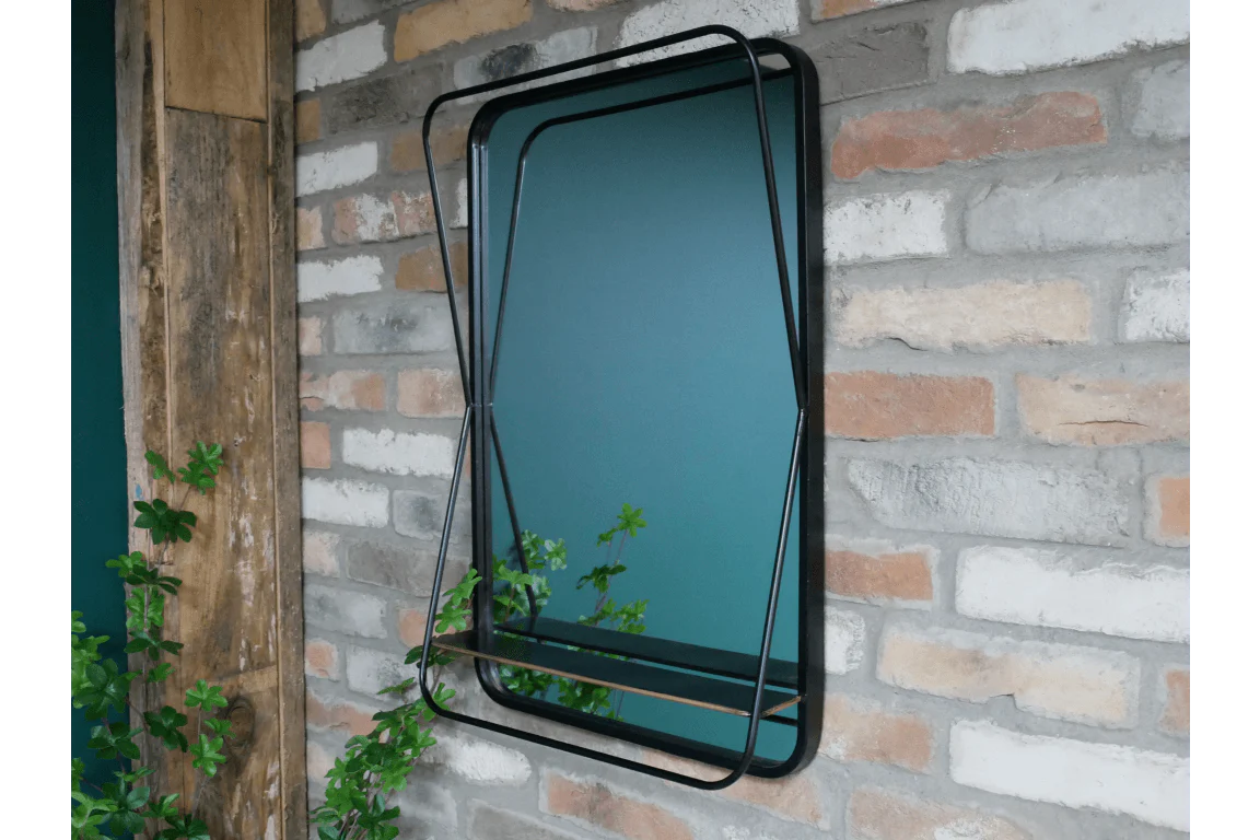Mirror With Shelf Rectangular 70cm - Image 3