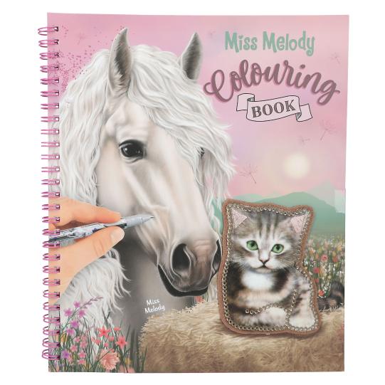 Miss Melody Colouring Book with Sequins