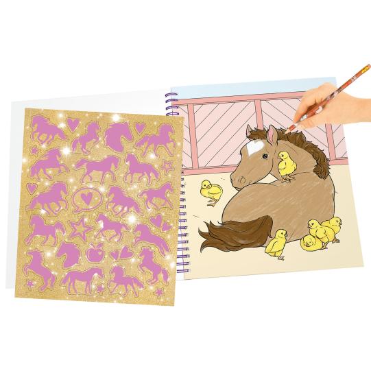 Miss Melody Colouring Book with Sequins - Image 2