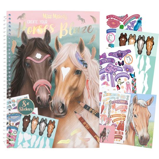 Miss Melody Create Your Horses Blaze Colouring Book - Image 4