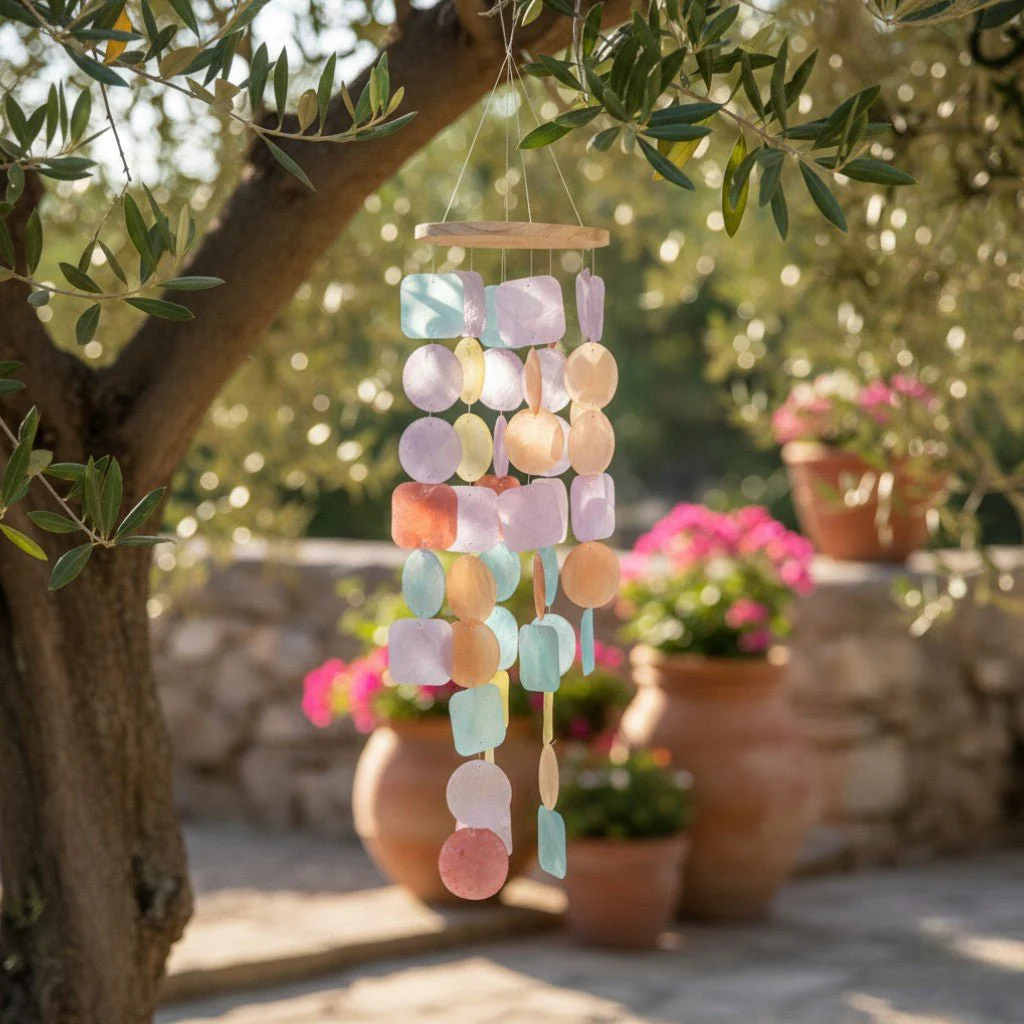 Mobile Capiz Round – Pastel Colours