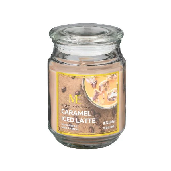 Modern Expressions 18oz Candle Jar 'Caramel Iced Latte'