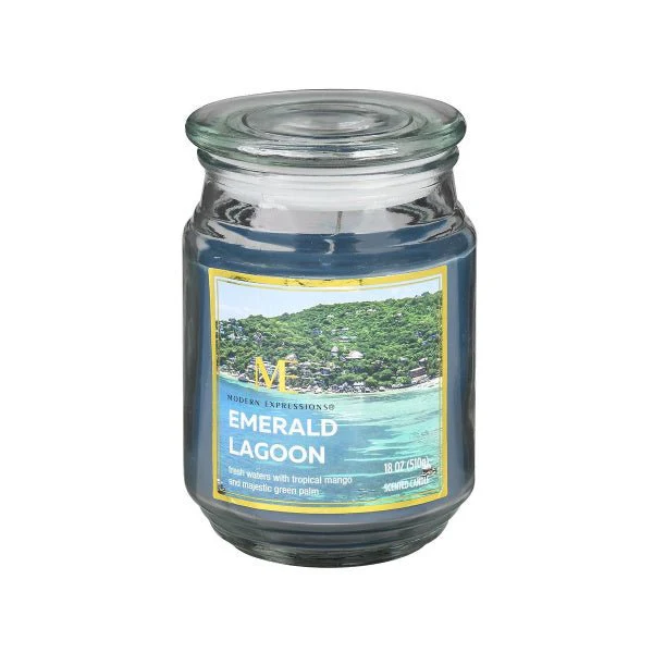 Modern Expressions 18oz Candle Jar 'Emerald Lagoon'
