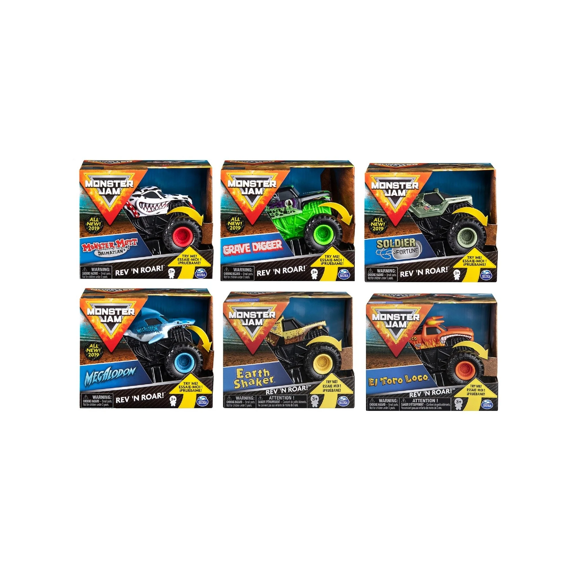 Monster Jam 1:43 Rev & Roar Trucks Assorted Styles - Image 3
