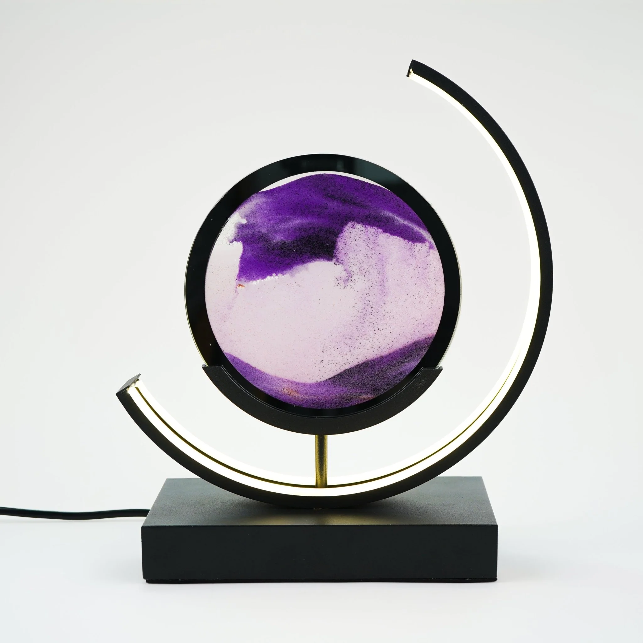 Moodscape Crescent Black-Purple Sand Picture - Image 2