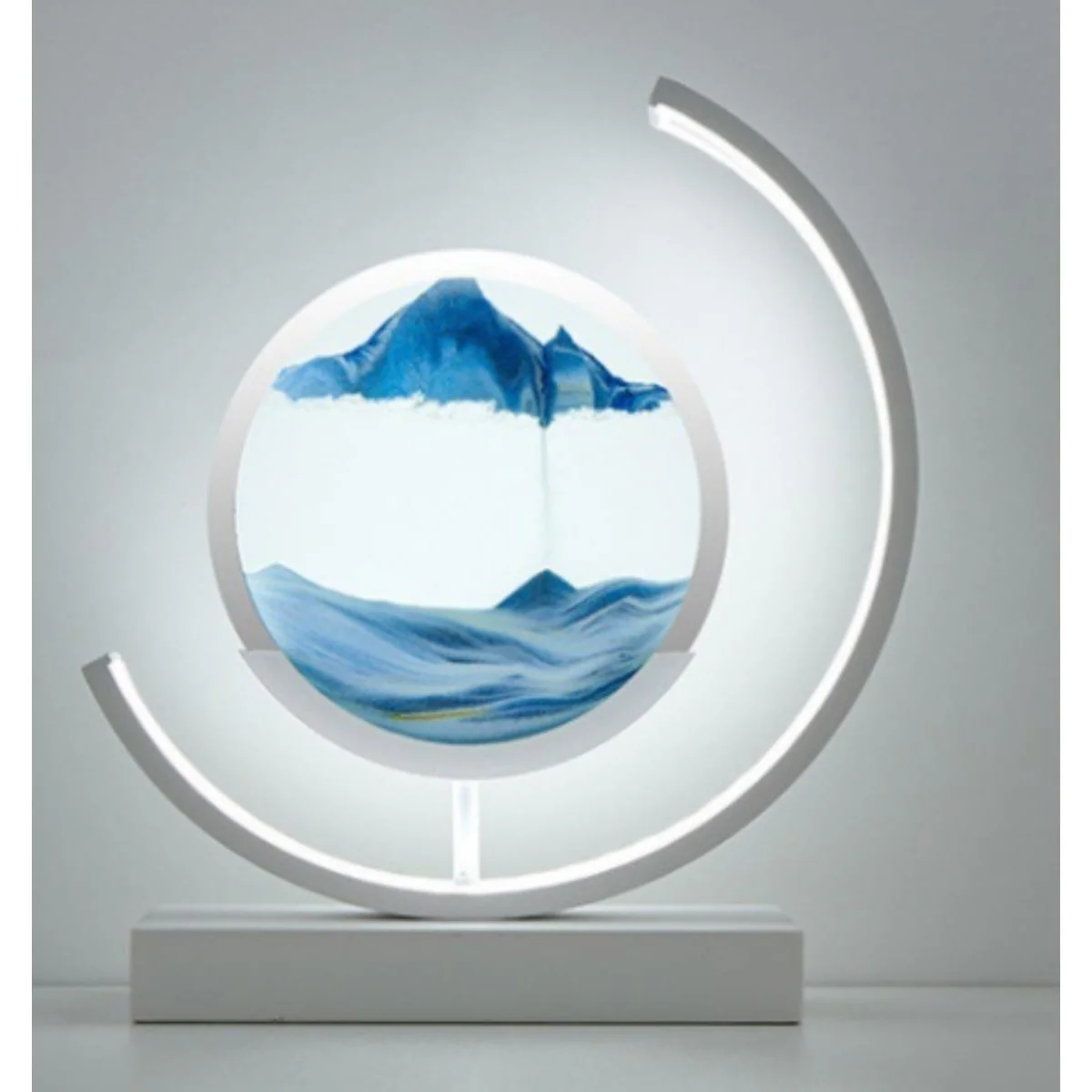 Moodscape Crescent White-Blue Sand Picture - Image 2