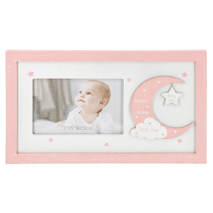 Moonlight Photo Frame Christening Girl 3x5