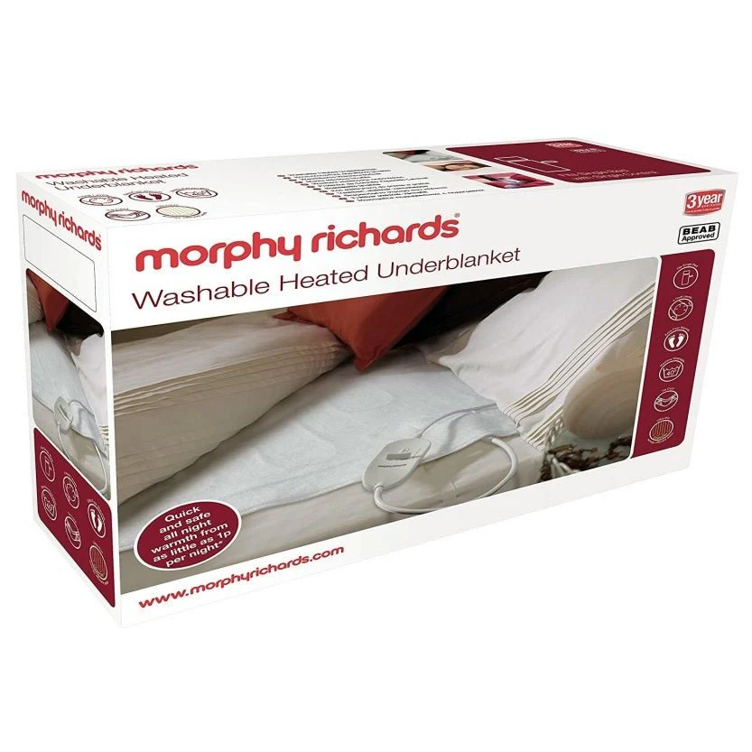 Morphy Richards Washable Heated Single Underblanket 600113