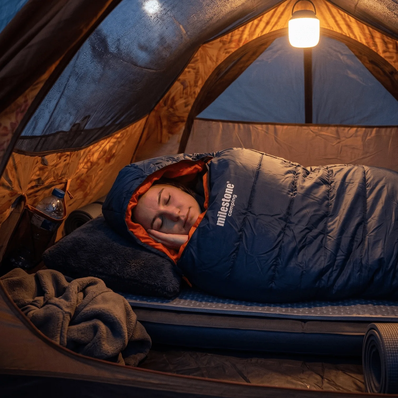 Mummy Sleeping Bag – Single – 2 Seasons – Charcoal - Image 2