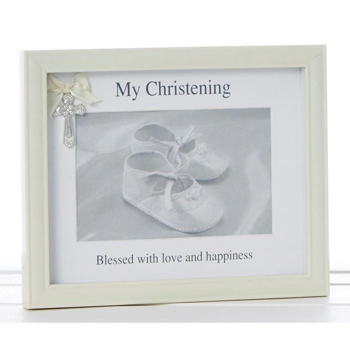My Christening Cross Photo Frame 6" x 4"