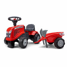 My First Massey Ferguson Tractor & Trailer with rake and shovel