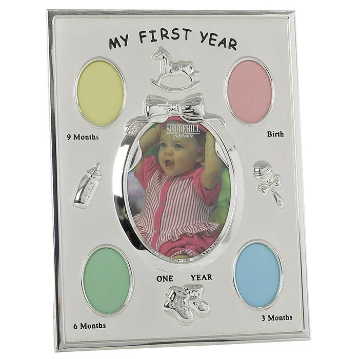 My First Year 5 Picture Photo Frame