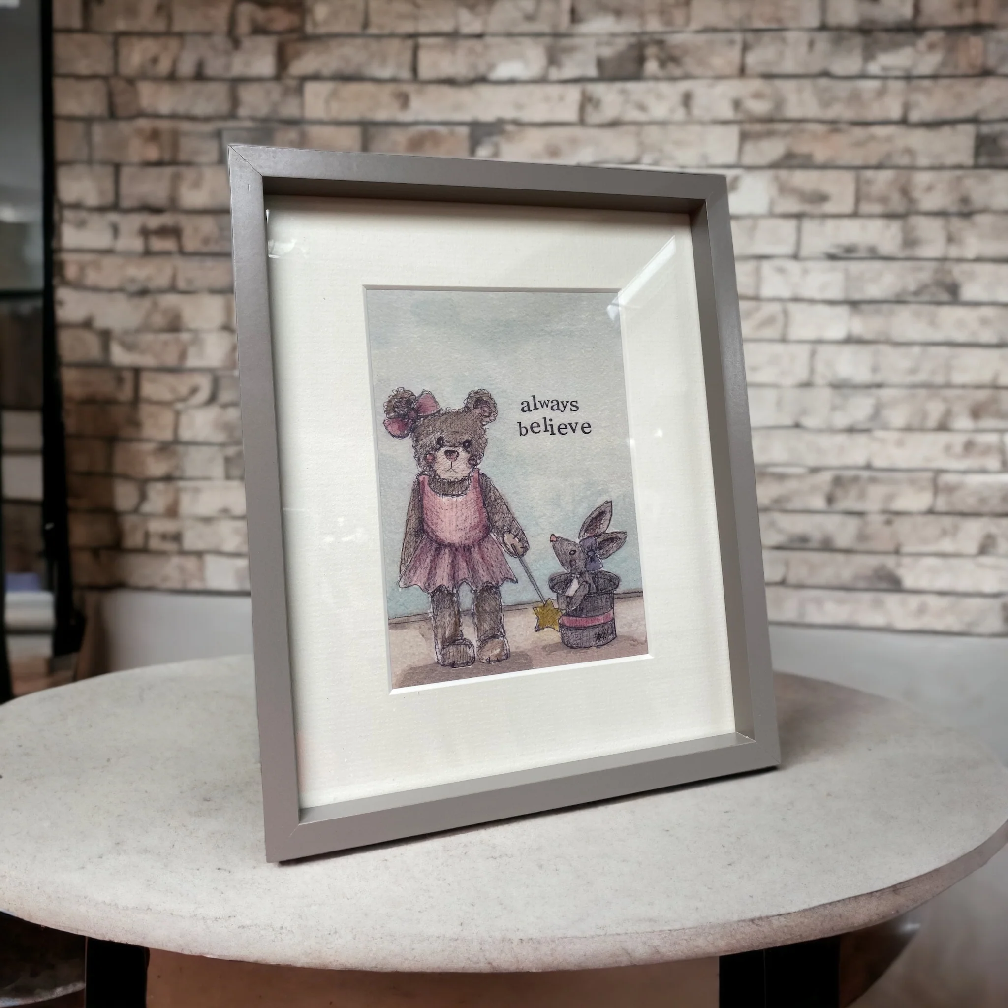 My Painted Bear Framed Print "Always Believe" Assorted - One Supplied - Image 2