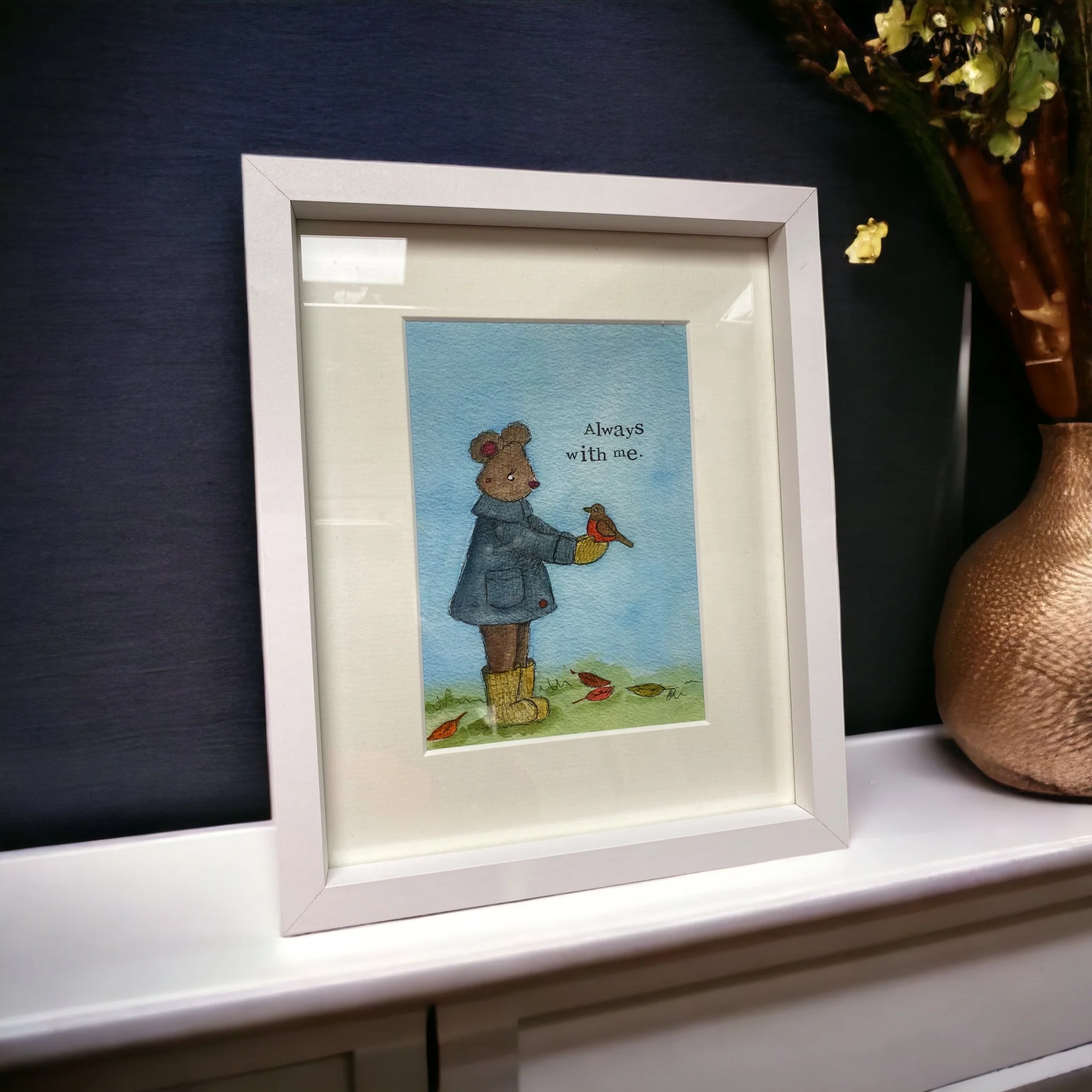 My Painted Bear Framed Print "Always with Me" Assorted - One Supplied