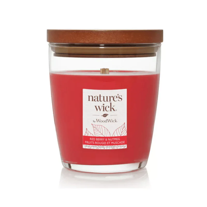 Nature’s Wick by WoodWick 284g Candle – Red Berry & Nutmeg