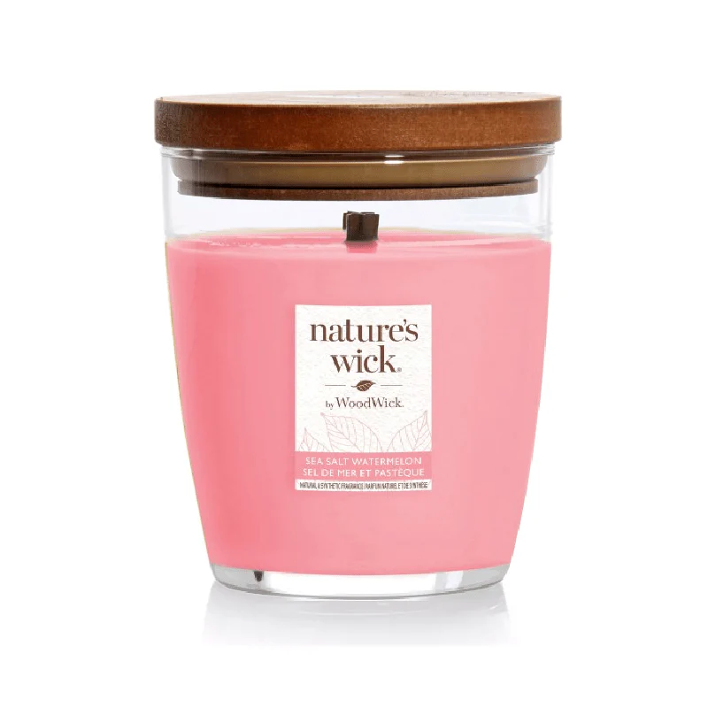 Nature’s Wick by WoodWick 284g Candle – Sea Salt Watermelon