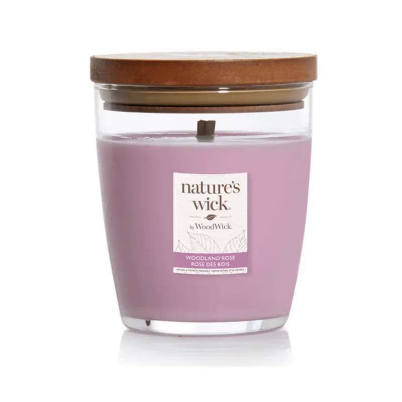 Nature’s Wick by WoodWick 284g Candle – Woodland Rose