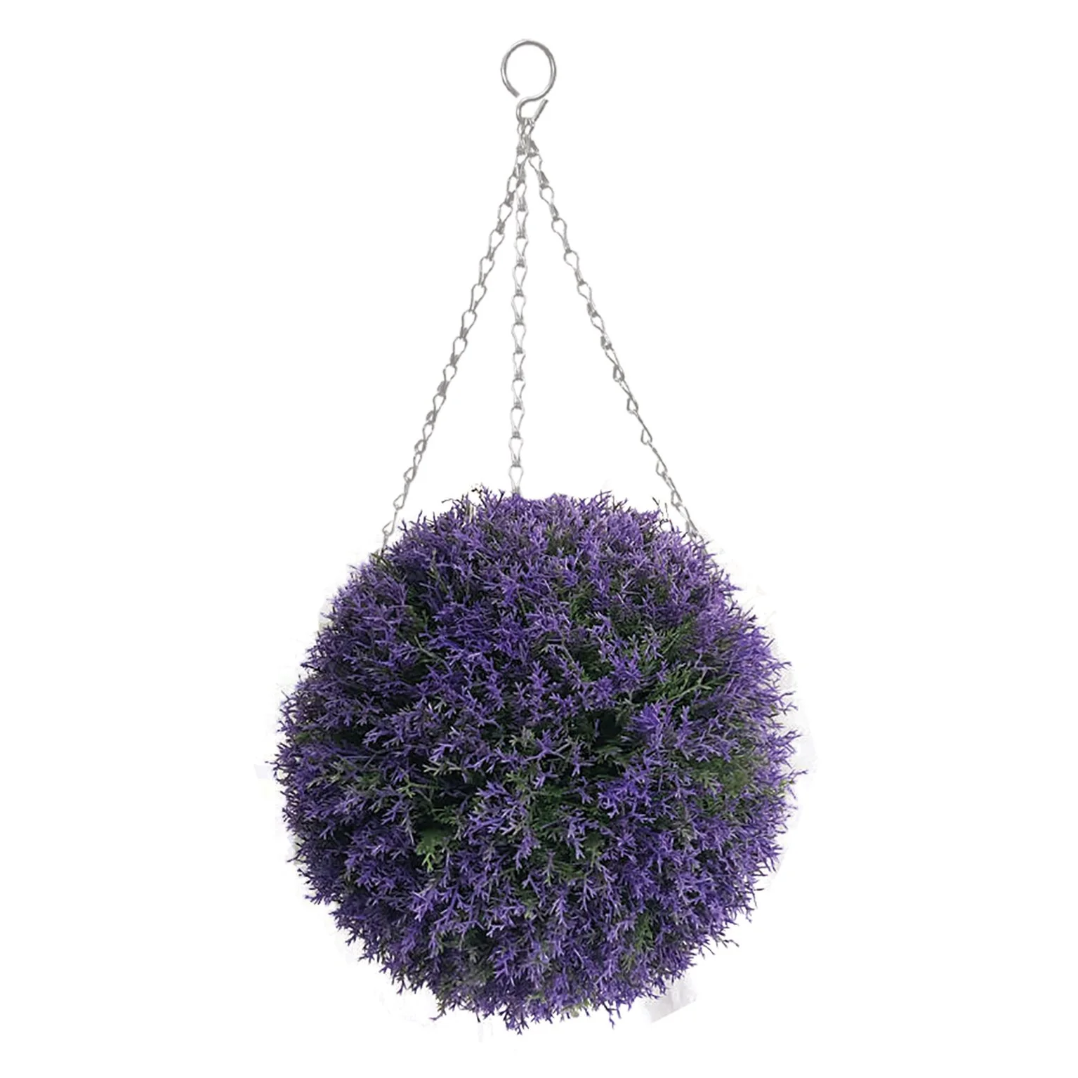 Nearly Natural Topiary Ball Purple Heather Effect 30cm - Image 2