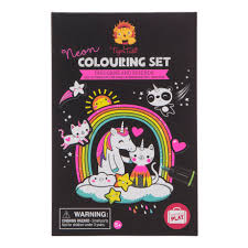 Neon Colouring Set - Unicorns & Friends