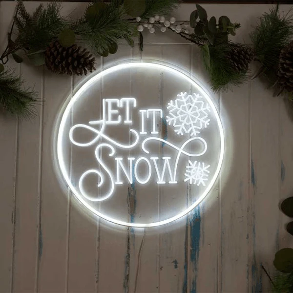 NeonEsque Let it Snow Sign , Low Voltage