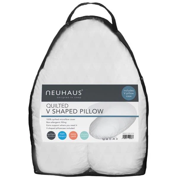 Neuhaus Quilted V-Shaped Pillow