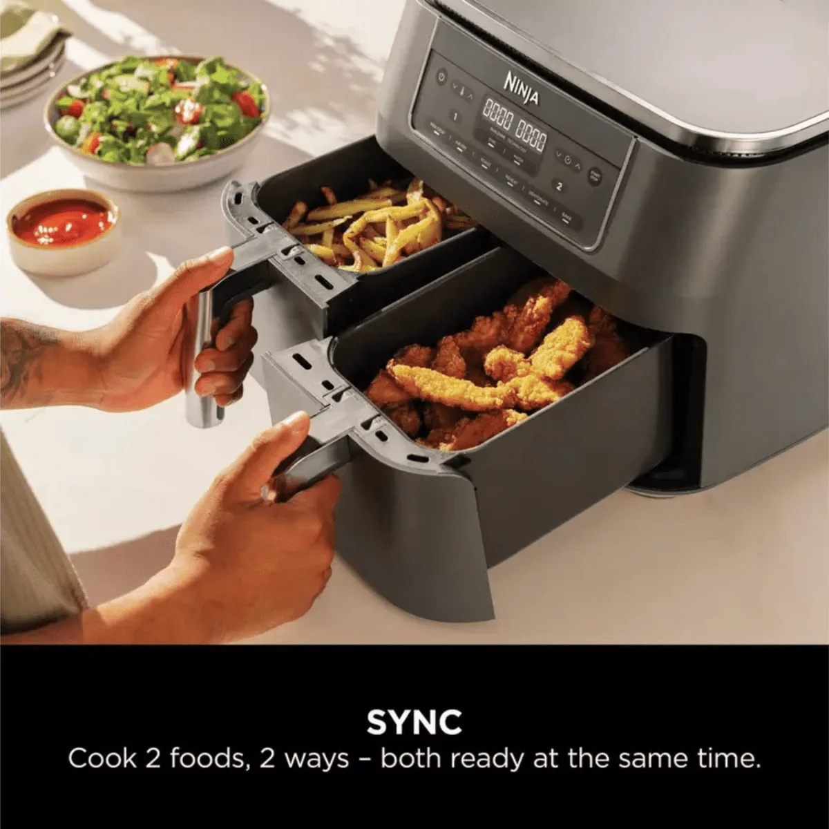 Ninja 6-in-1 Dual Zone Air Fryer (DZ300UK) - Image 6