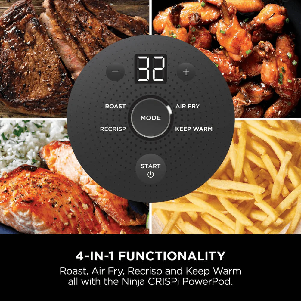 Ninja CRISPi 4-in-1 Portable Glass Air Fryer - Cyber Space FN101UKGY - Image 11