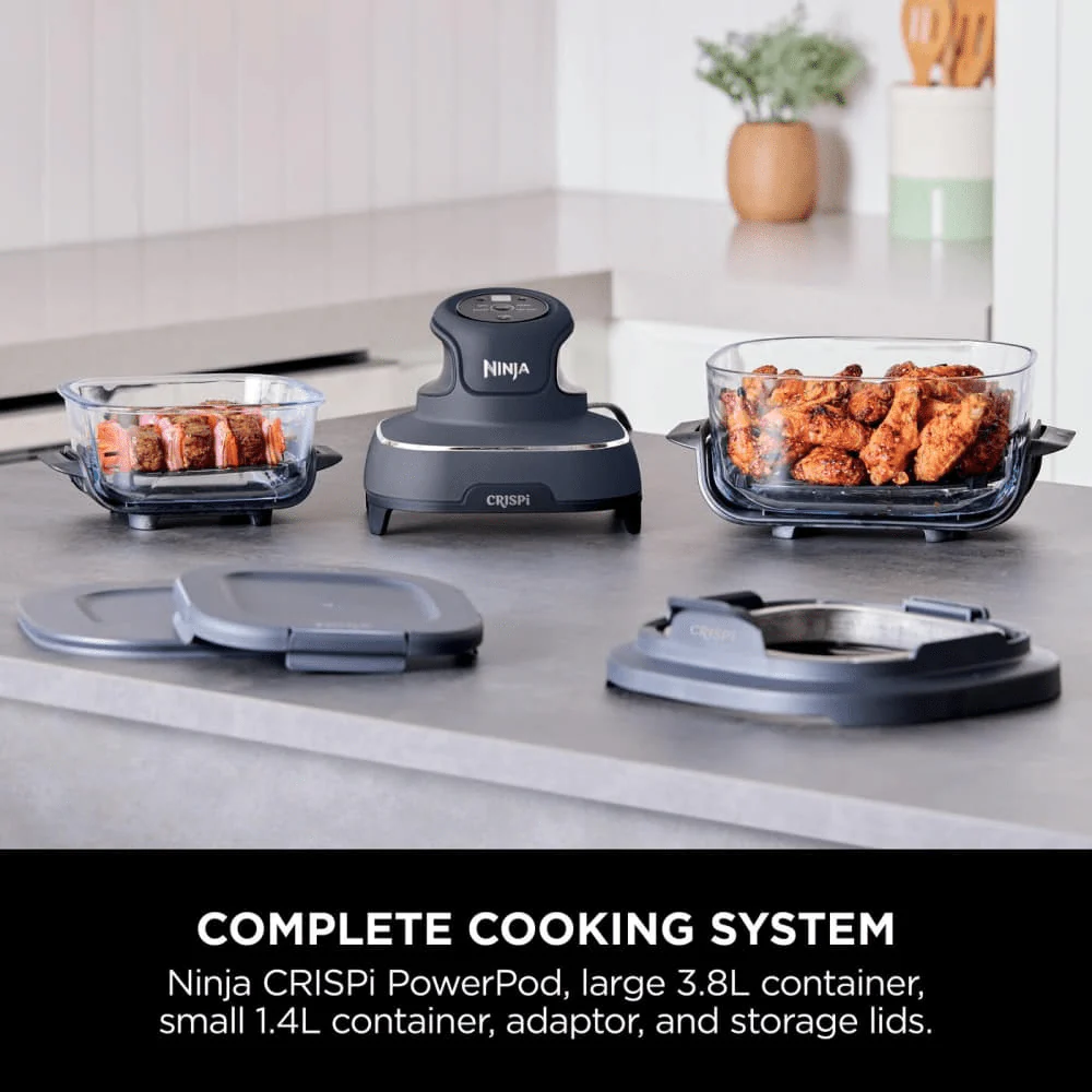 Ninja CRISPi 4-in-1 Portable Glass Air Fryer - Cyber Space FN101UKGY - Image 3
