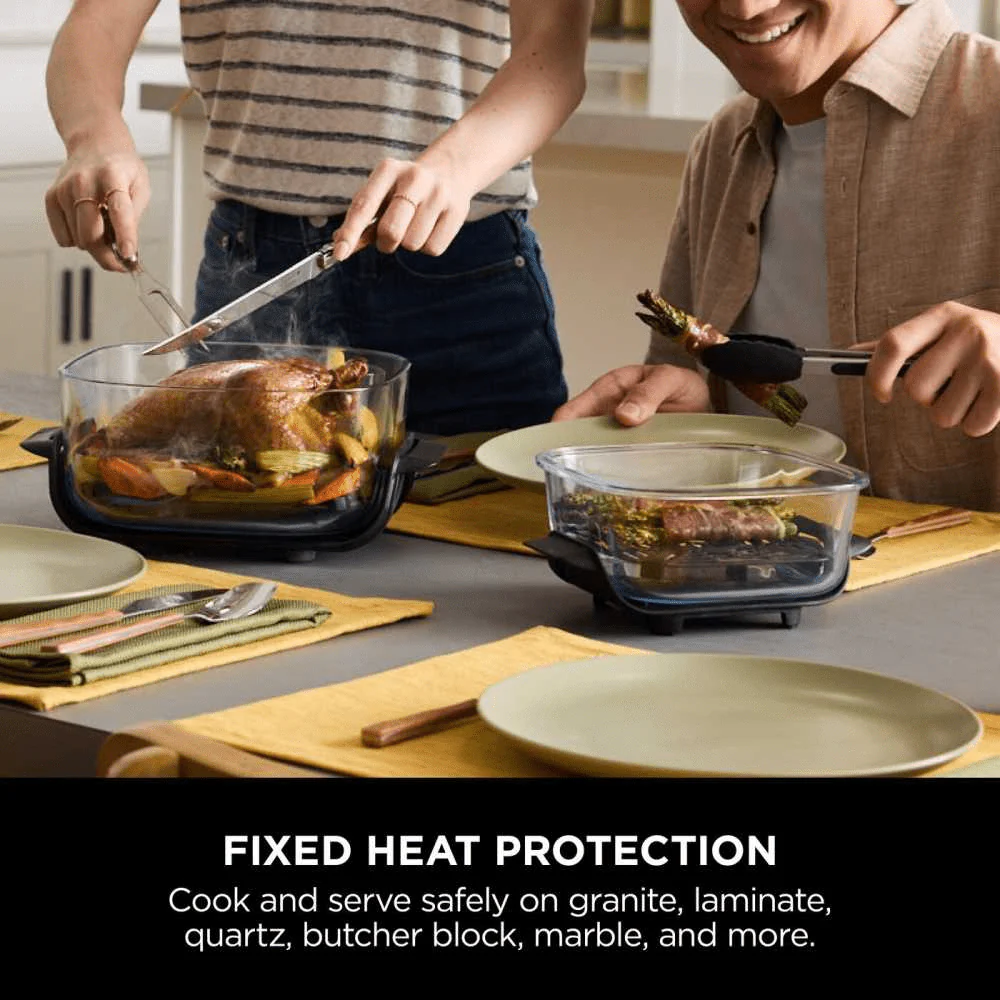 Ninja CRISPi 4-in-1 Portable Glass Air Fryer - Cyber Space FN101UKGY - Image 6