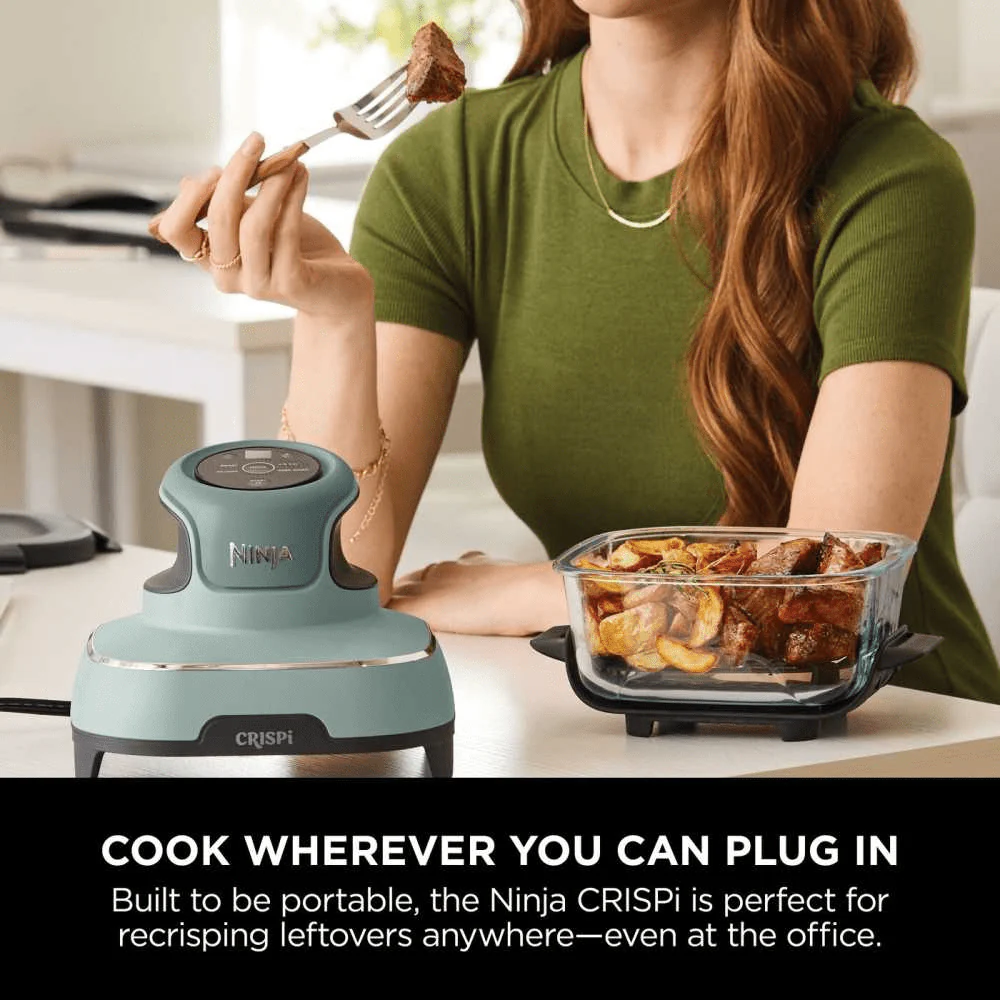 Ninja CRISPi 4-in-1 Portable Glass Air Fryer - Sage FN101UKSG - Image 10