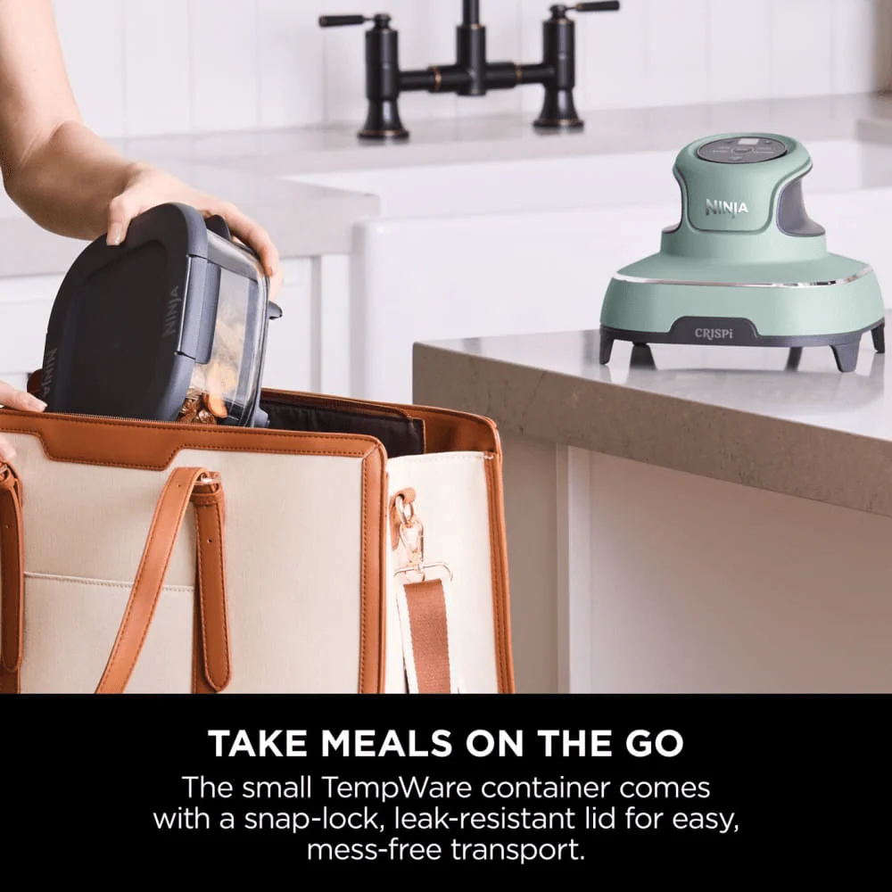 Ninja CRISPi 4-in-1 Portable Glass Air Fryer - Sage FN101UKSG - Image 11