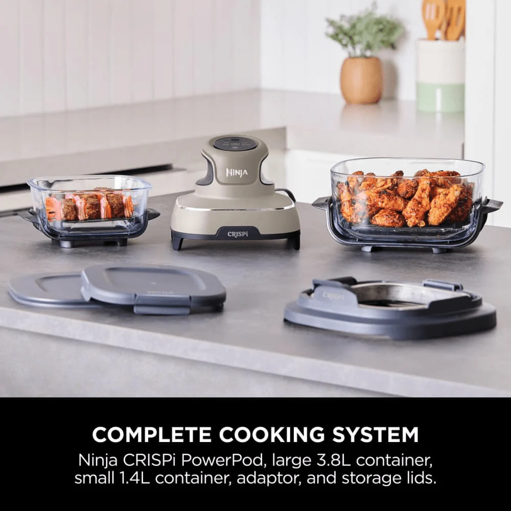 Ninja CRISPi 4-in-1 Portable Glass Air Fryer - Stone FN101UKST - Image 11