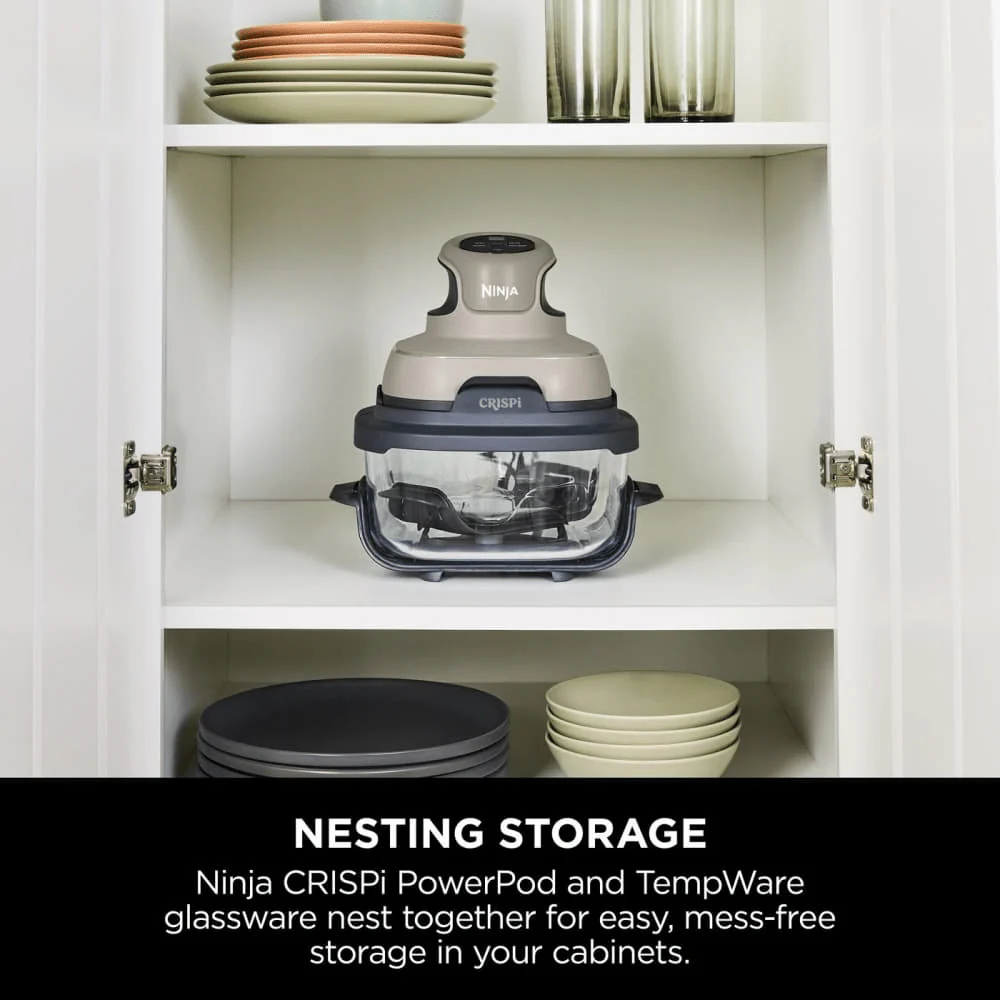 Ninja CRISPi 4-in-1 Portable Glass Air Fryer - Stone FN101UKST - Image 15